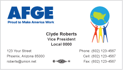 AFGE Business Card Template 06