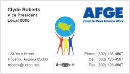 AFGE Business Card Template 07