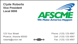 AFSCME BUSINESS CARD