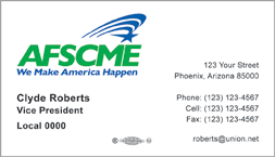 AFSCME BUSINESS CARD