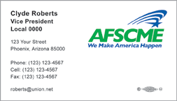 AFSCME BUSINESS CARD
