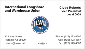 ILWU Business Card
