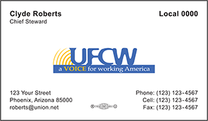 UFCW Business Card Template 1