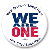 personalized Stand With Wisconsin button