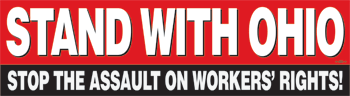 Stand With Wisconsin bumper sticker