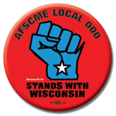 personalized Stand With Wisconsin button
